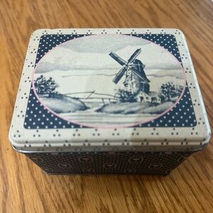 Vintage Windmill Tin Box